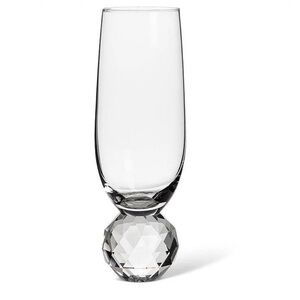 Elegant Clear Crystal Base Champagne Flute